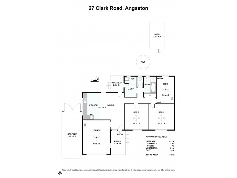 27 Clark Terrace, Angaston SA 5353 Floorplan