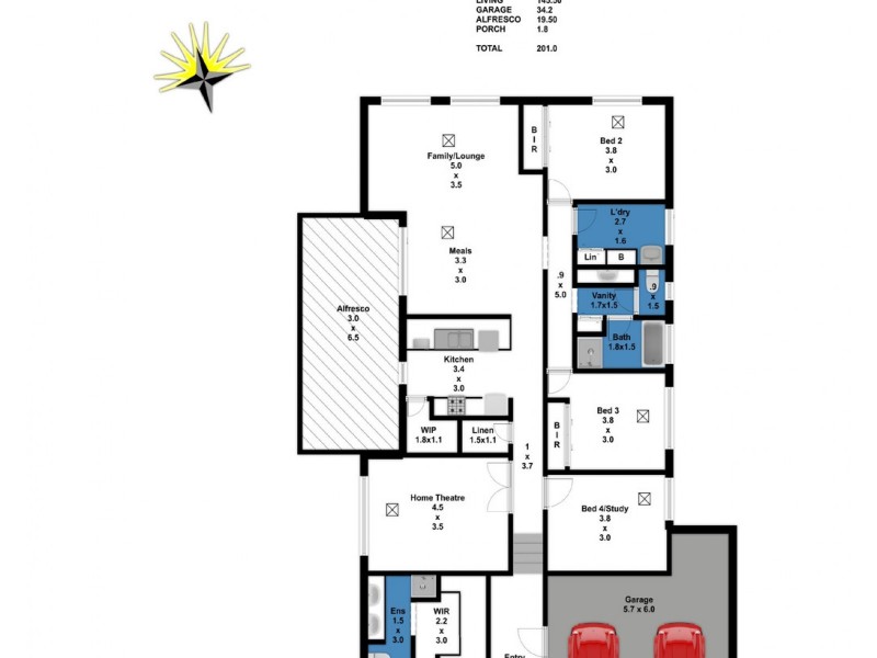 32 William Dyer Drive, Williamstown SA 5351 Floorplan