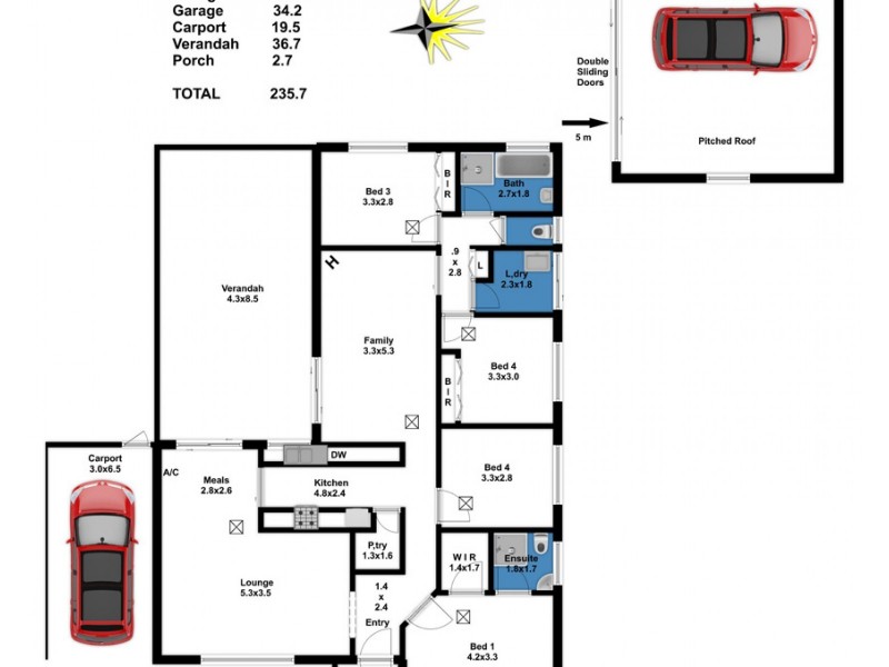 2 Tennant Court, Williamstown SA 5351 Floorplan