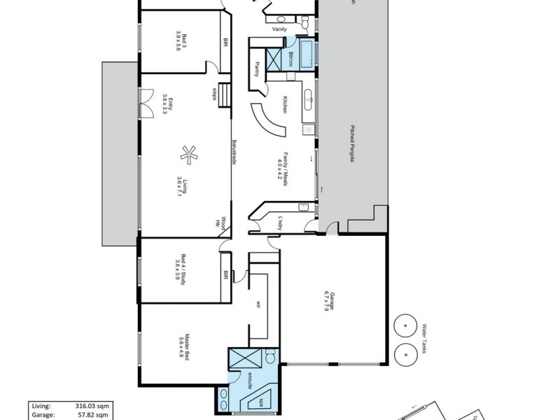 82 Cockatoo Lane, Sandy Creek SA 5350 Floorplan