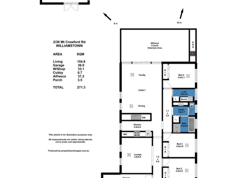 2/38 Mount Crawford Road, Williamstown SA 5351 Floorplan