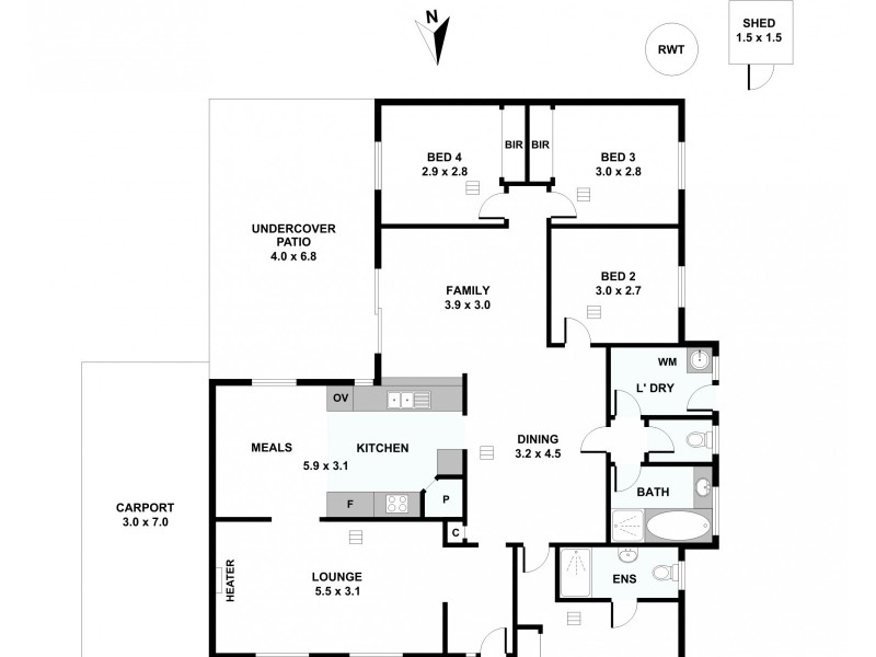 6 Brooks Avenue, Willaston SA 5118 Floorplan