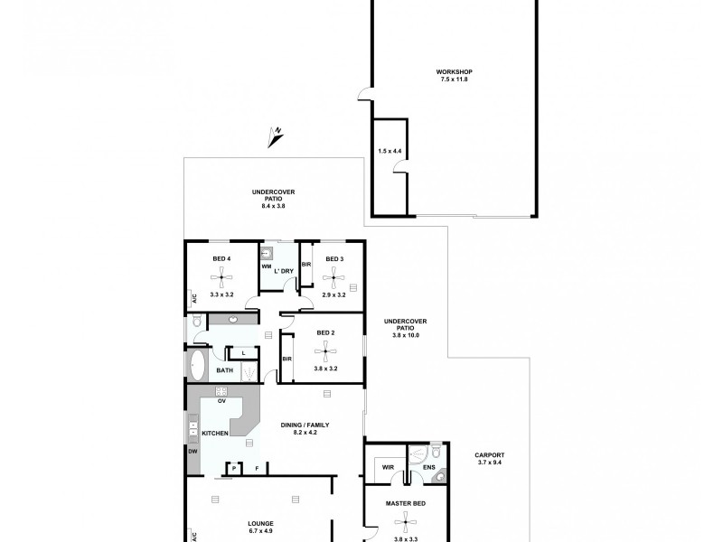 3 Jennifer Street, Evanston Park SA 5116 Floorplan