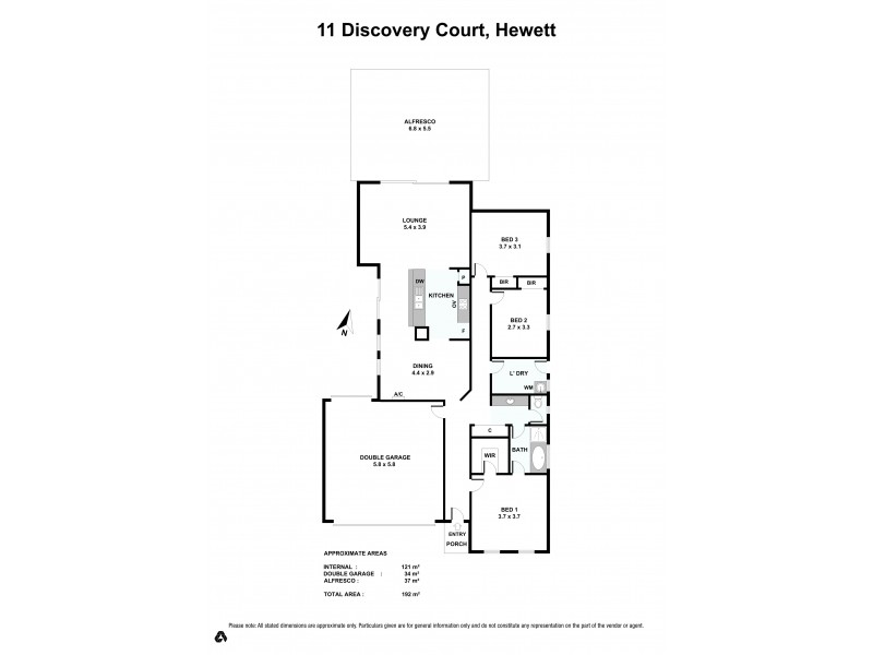 11 Discovery Court, Hewett SA 5118 Floorplan