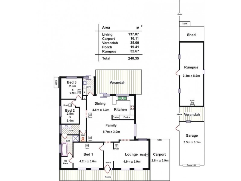 8 Robinson Road, Willaston SA 5118 Floorplan