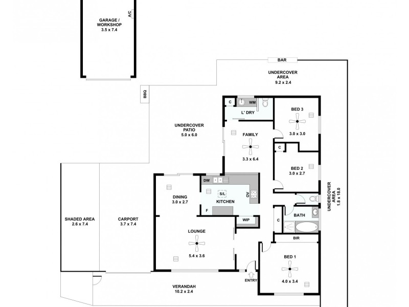 12 Hindmarsh Boulevard, Evanston Gardens SA 5116 Floorplan