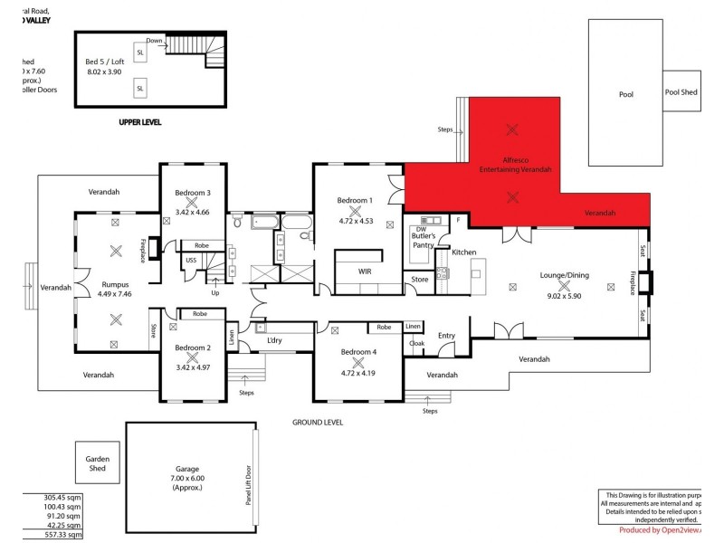 584 Balmoral Road, Cockatoo Valley SA 5351 Floorplan