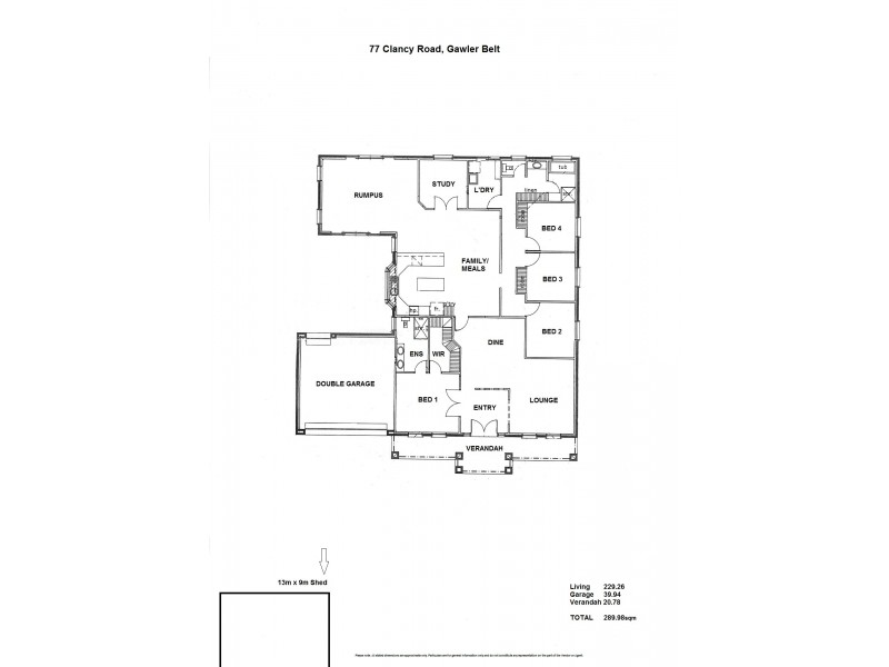 77 Clancy Road, Gawler Belt SA 5118 Floorplan