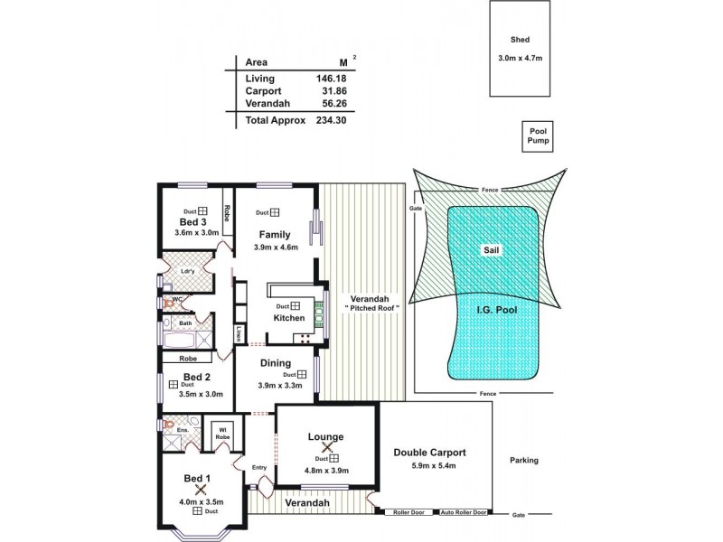 19 Goldfinch Way, Hewett SA 5118 Floorplan