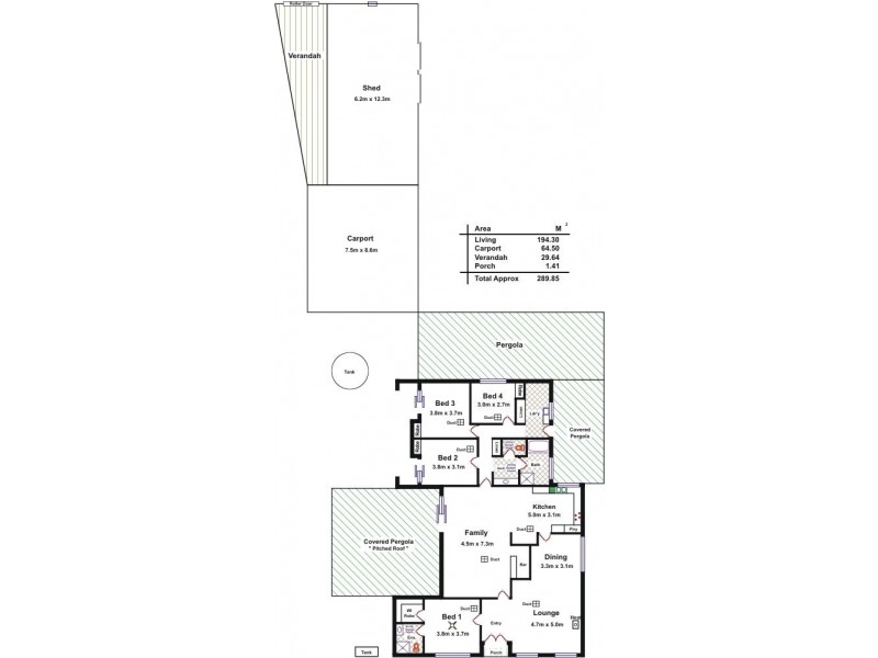 12 Whiteman Road, Williamstown SA 5351 Floorplan