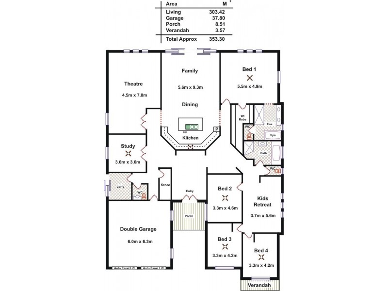 57 Riverview Drive, Hewett SA 5118 Floorplan