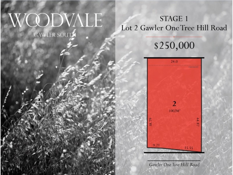 Lot 2 Gawler One Tree Hill Road, Gawler South SA 5118