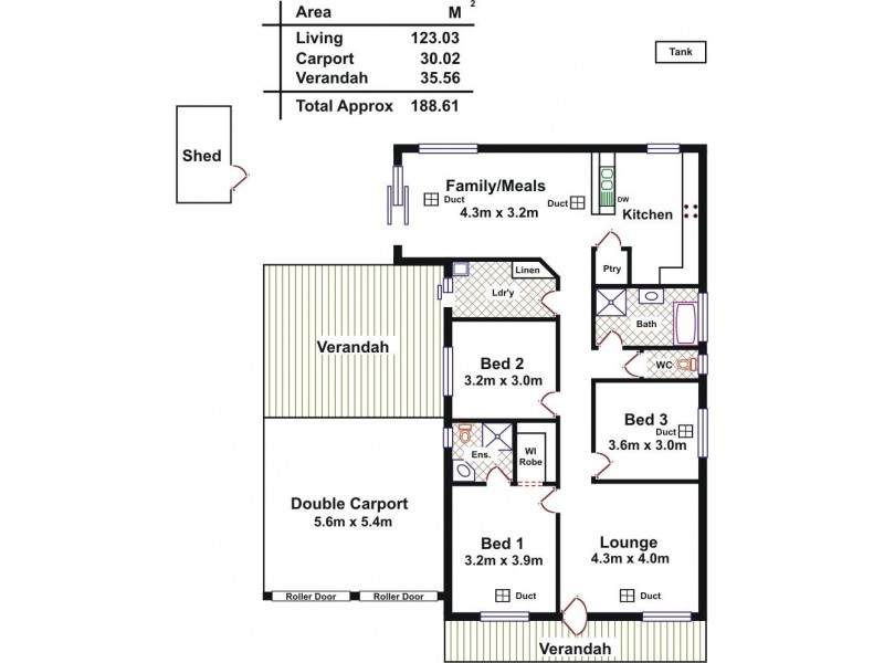 5A Foster Street, Lyndoch SA 5351 Floorplan