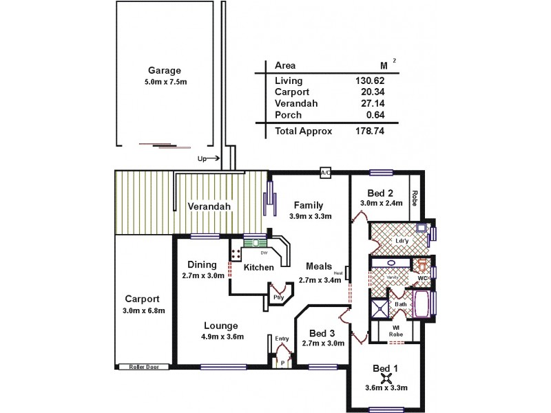 42 Causby Crescent, Willaston SA 5118 Floorplan