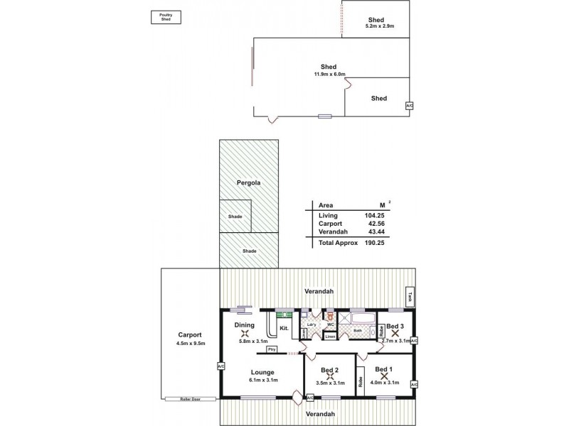 6 Queen Street, Roseworthy SA 5371 Floorplan
