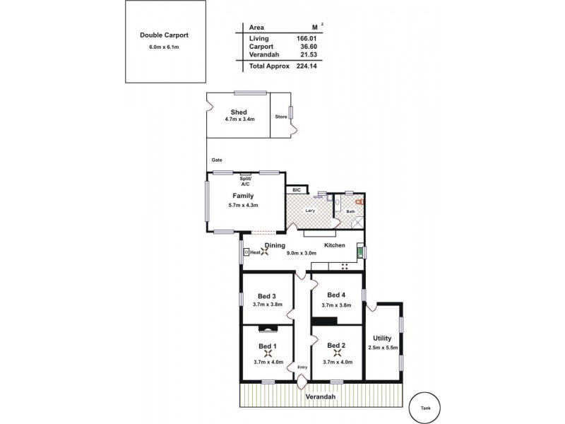 61 Makin Street, Hamley Bridge SA 5401 Floorplan