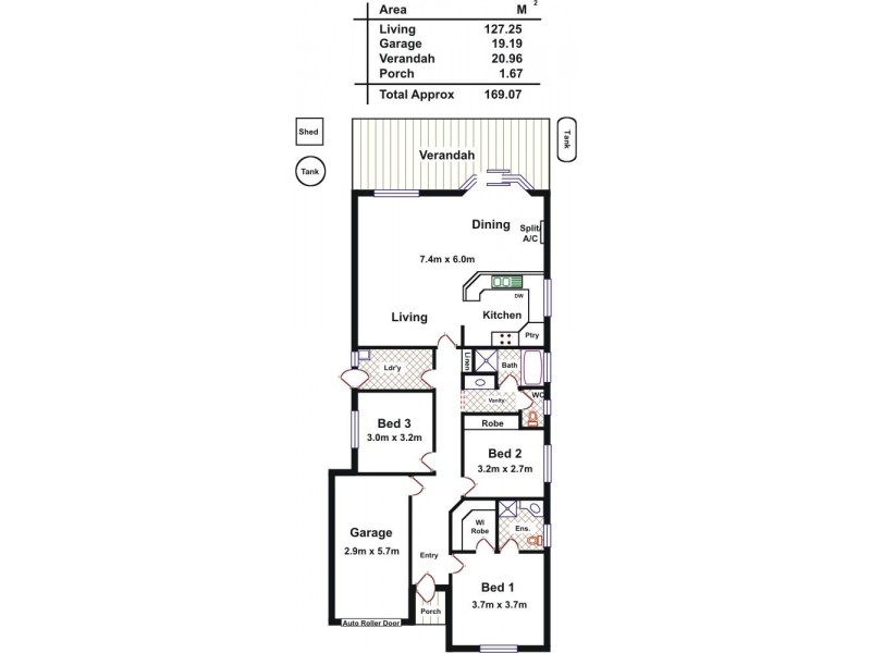 13 Birkett Street, Evanston SA 5116 Floorplan