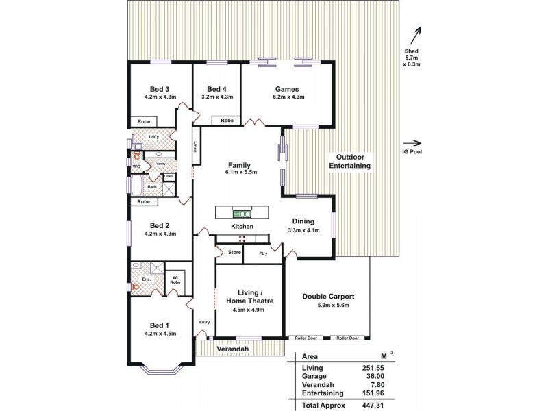 50 Bethesda Road, Lewiston SA 5501 Floorplan