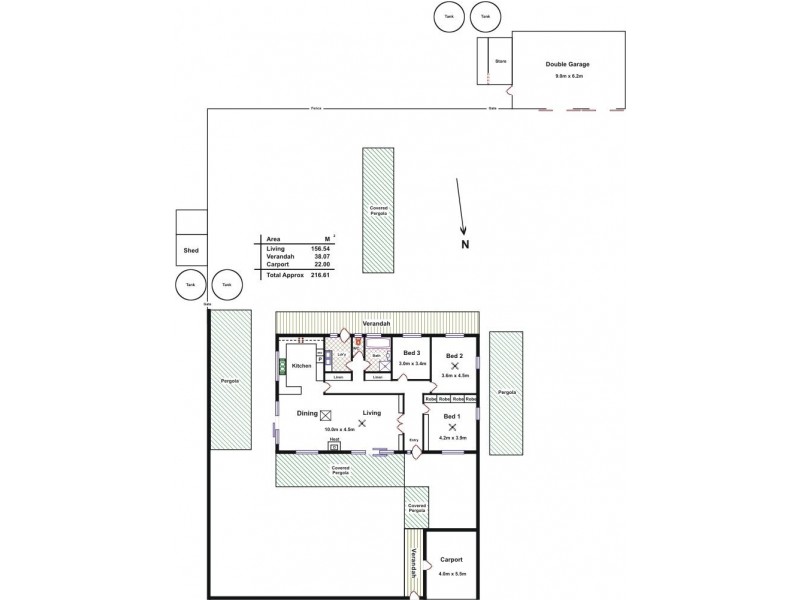 45 Harris Road, Hillier SA 5116 Floorplan