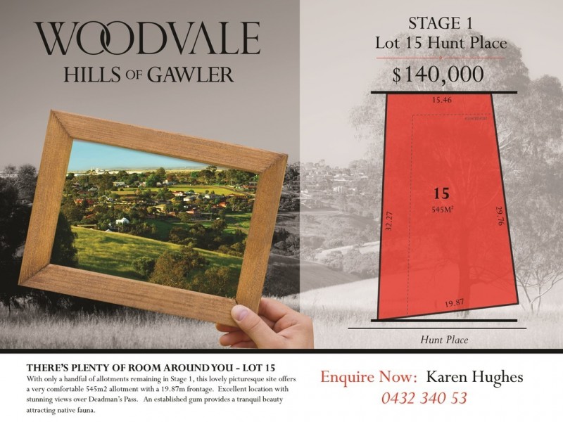 Lot 15, 4 Hunt Place, Gawler South SA 5118