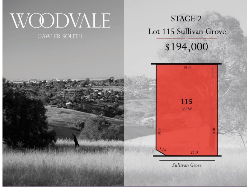 Lot 115 Sullivan Grove, Gawler South SA 5118