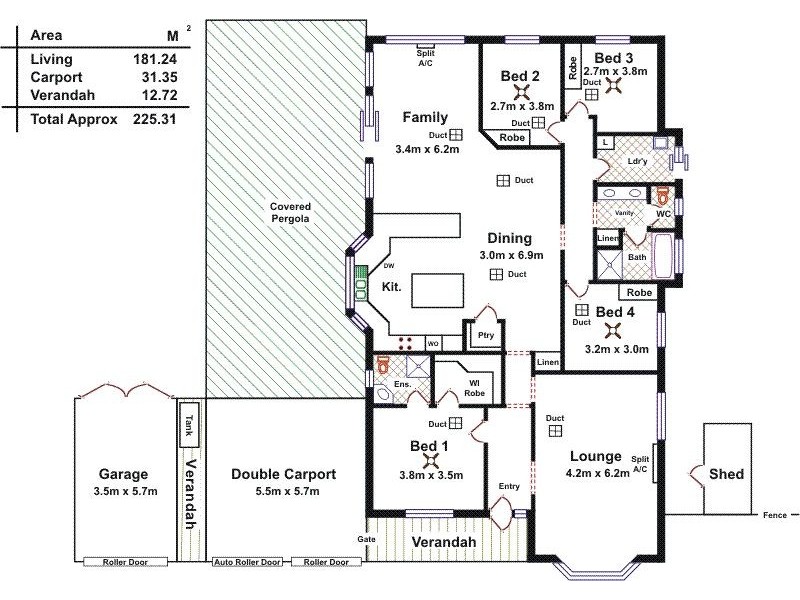10 Creedon Close, Evanston Park SA 5116 Floorplan