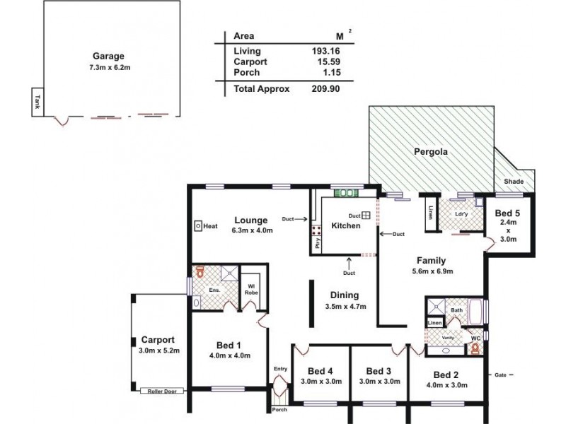 7 Pope Court, Gawler East SA 5118 Floorplan