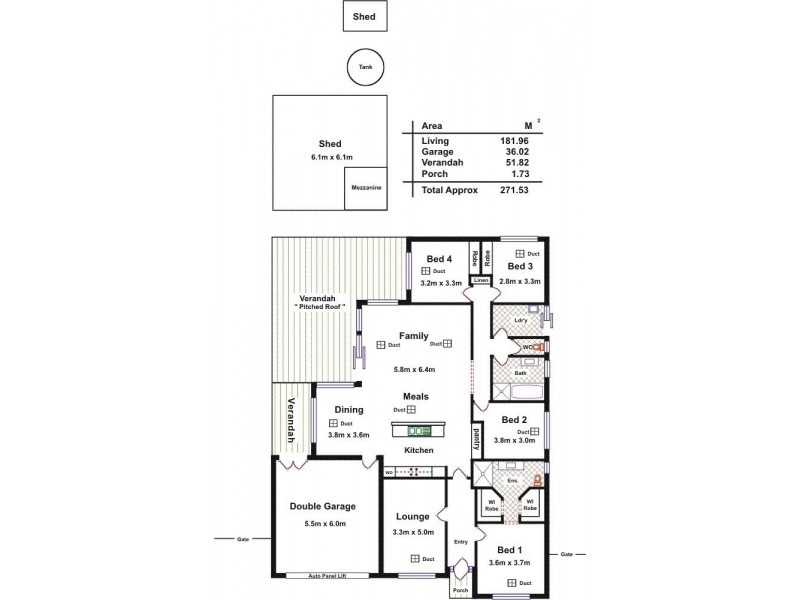 80 Borrow Street, Freeling SA 5372 Floorplan
