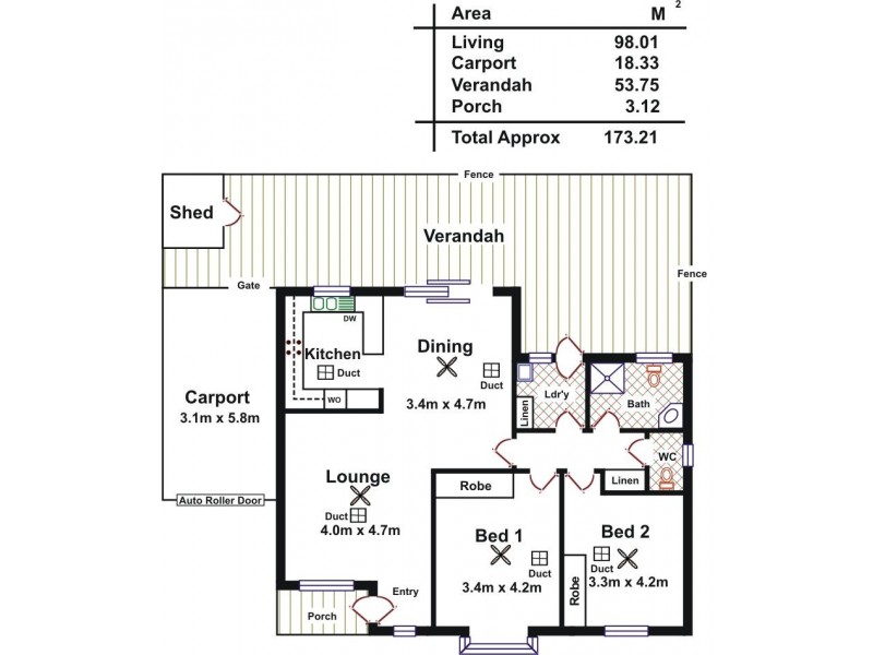 Unit 2/41 Redbanks Road, Willaston SA 5118 Floorplan