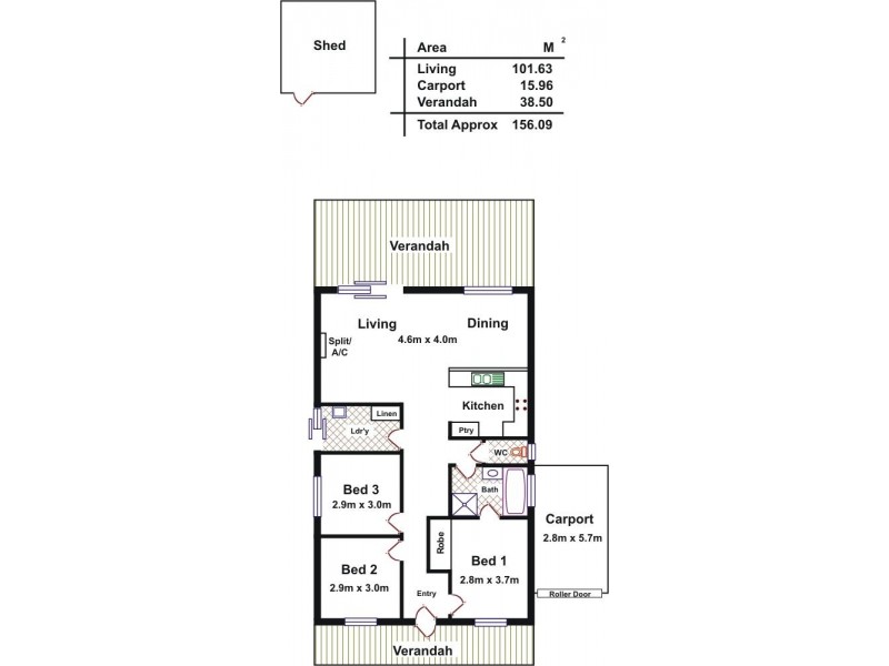 16 Clift Close, Evanston SA 5116 Floorplan