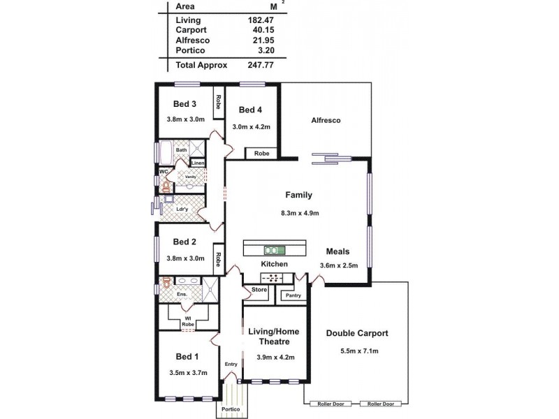 16 Teal Court, Hewett SA 5118 Floorplan