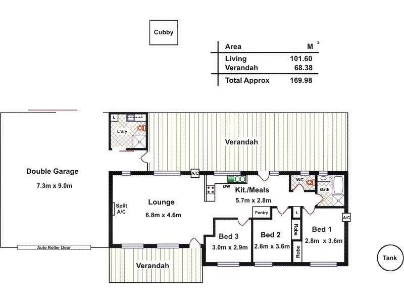 2 Pinson Court, Williamstown SA 5351 Floorplan