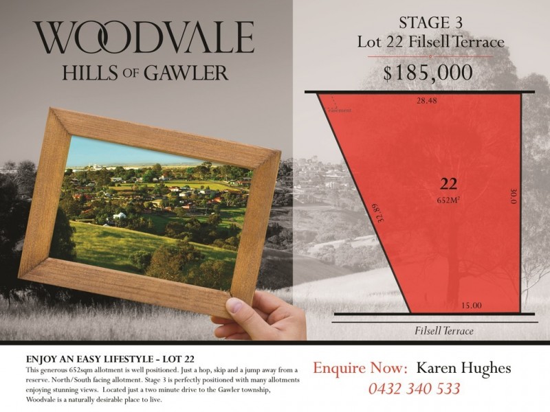 Lot 22 Filsell Terrace, Gawler South SA 5118