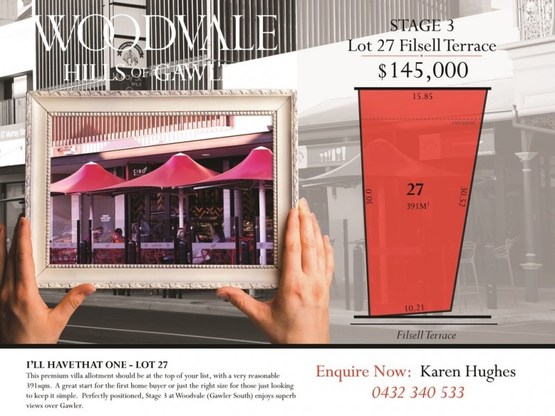 Lot 27 Filsell Terrace, Gawler South SA 5118