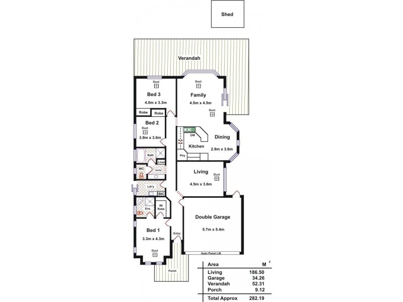 3 Allen Court, Evanston Gardens SA 5116 Floorplan