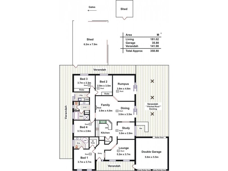8 Perseverance Place, Hewett SA 5118 Floorplan