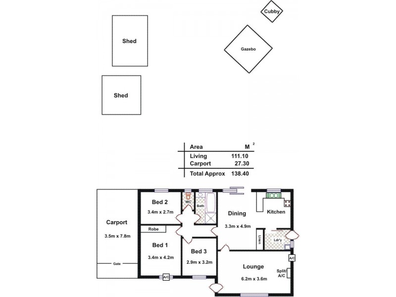 16 Darrell Street, Evanston Park SA 5116 Floorplan