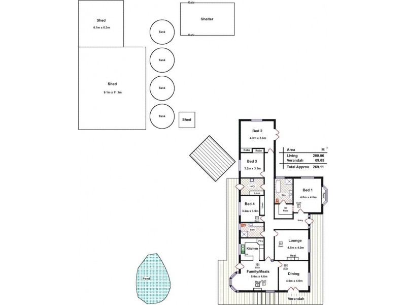 48 Mount Road, Mount Crawford SA 5351 Floorplan