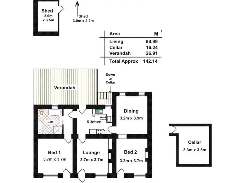 34 Gilbert Street, Lyndoch SA 5351 Floorplan