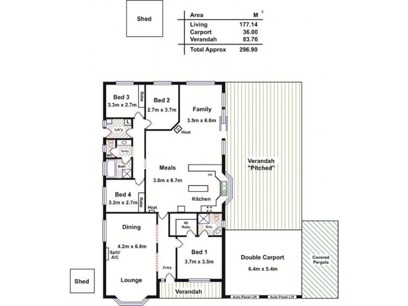 11 Palamountain Drive, Evanston Park SA 5116 Floorplan
