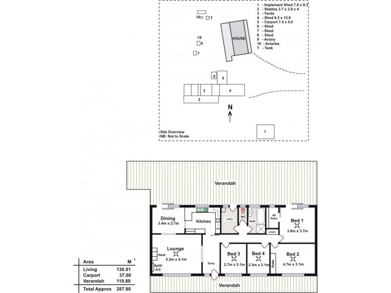 44 Goldfields Road, Cockatoo Valley SA 5351 Floorplan