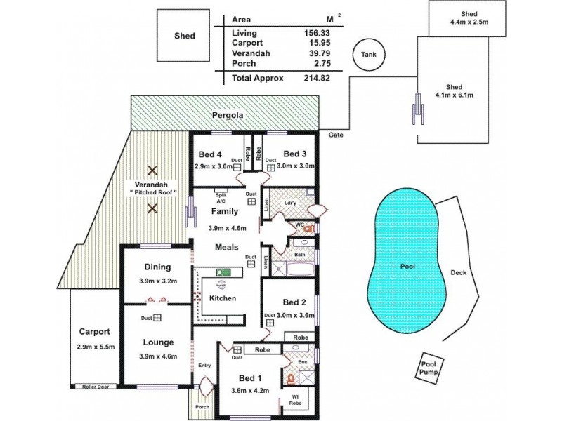24 RAU AVENUE, Evanston SA 5116 Floorplan