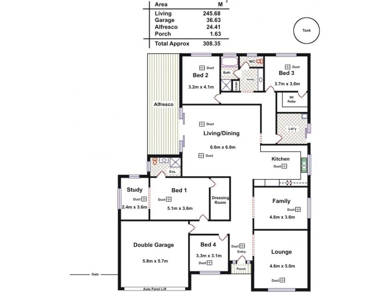 3 George Angus Drive, Greenock SA 5360 Floorplan