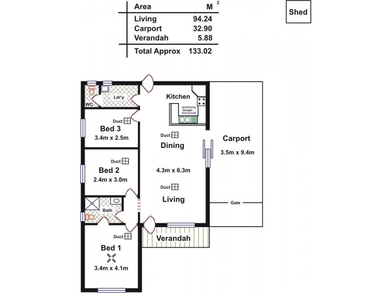 Unit 1, 18 Gosford Street, Gawler West SA 5118 Floorplan