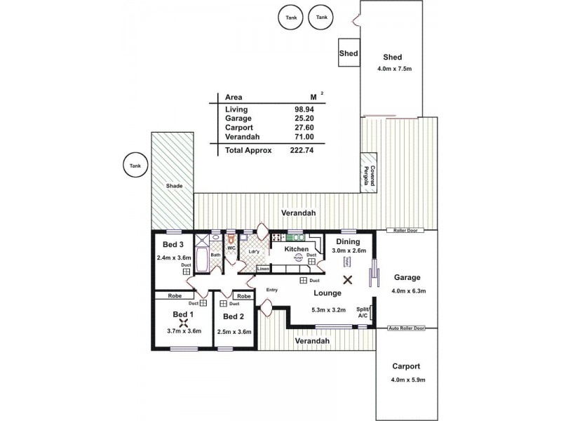 23 Brigalo Street, Gawler SA 5118 Floorplan