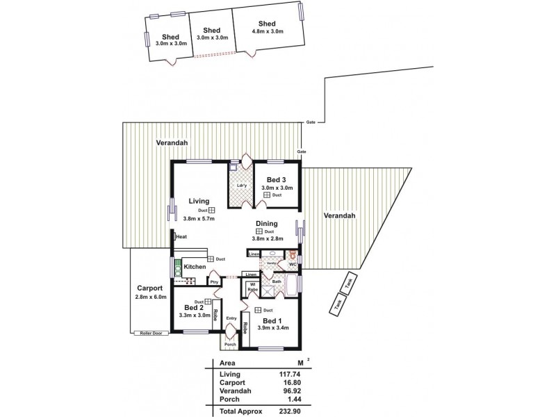 11 Houston Court, Evanston Gardens SA 5116 Floorplan