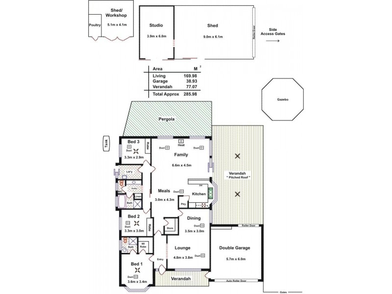 82 Fiddlewood Drive, Freeling SA 5372 Floorplan