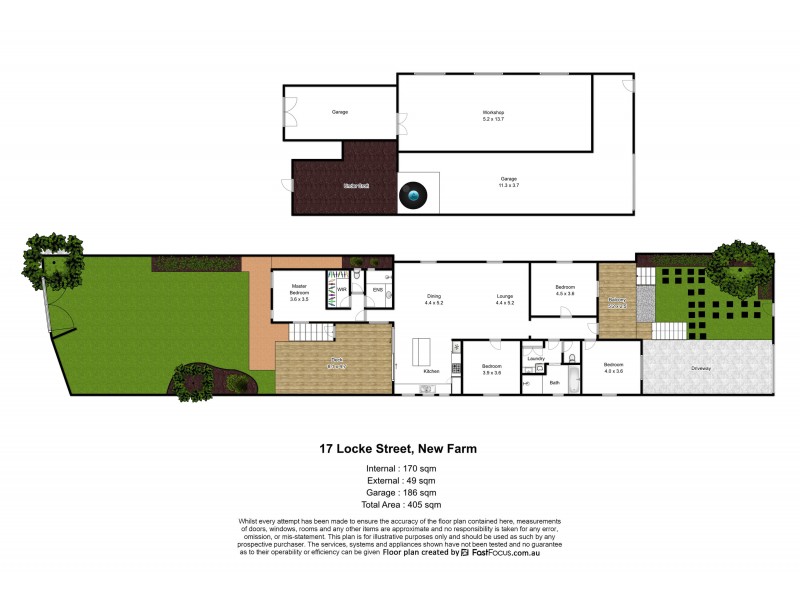 17 Locke Street, New Farm QLD 4005 Floorplan