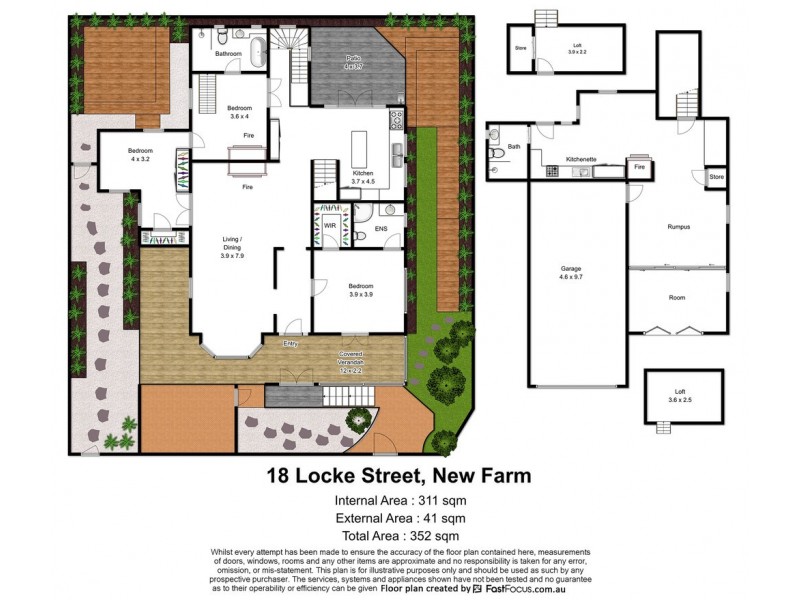 18 Locke Street, New Farm QLD 4005 Floorplan