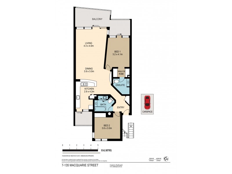 7/135 Macquarie Street, Teneriffe QLD 4005 Floorplan